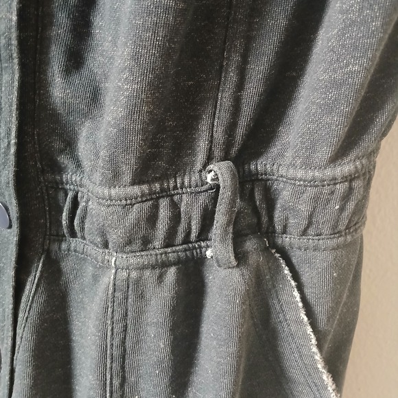 Daily‎ Practice Anthropologie Size M Utility Jumpsuit Dark Gray Pockets Stretch - Picture 11 of 16
